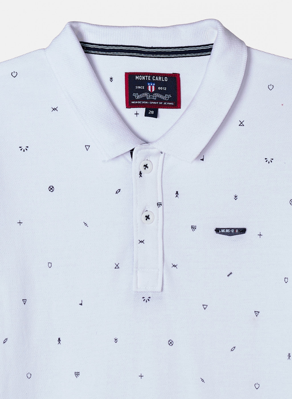 Boys White Printed T-Shirt