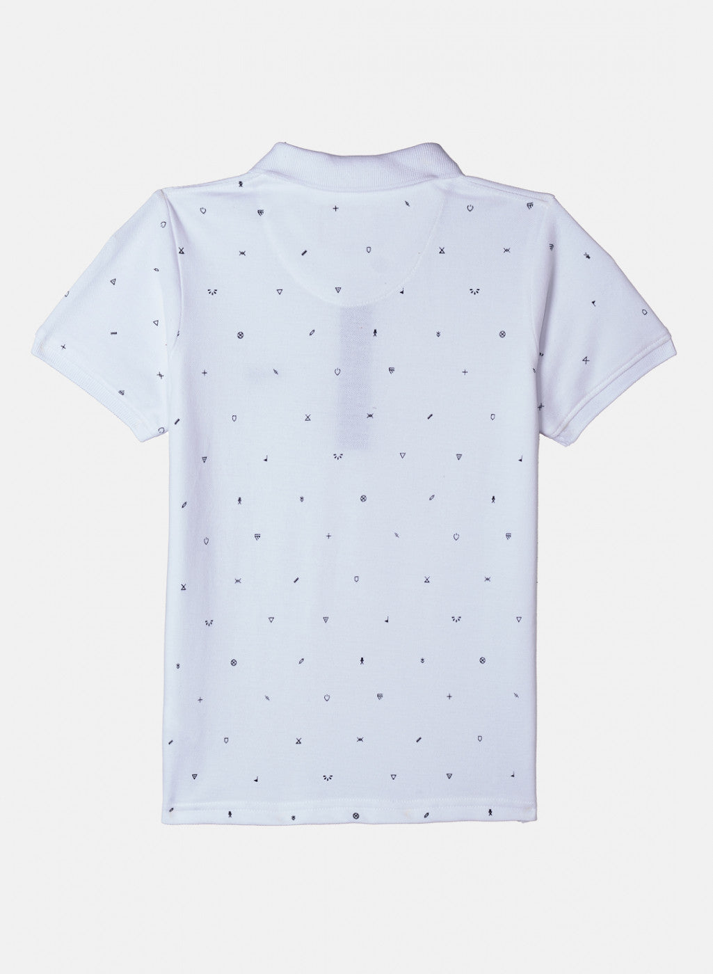 Boys White Printed T-Shirt