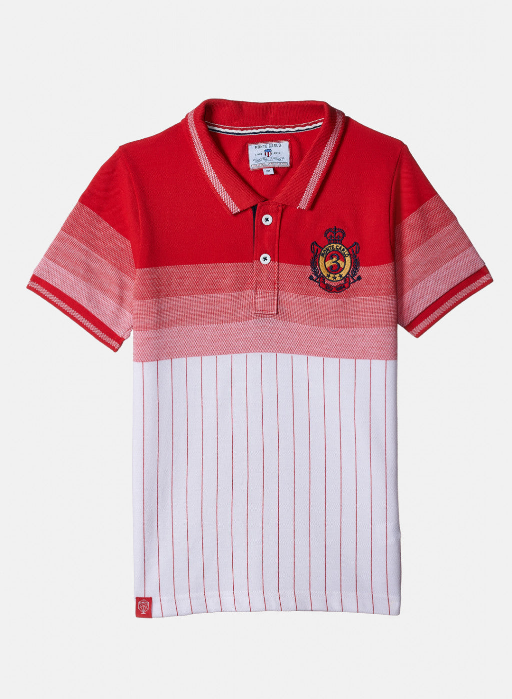 Boys Red & White Stripe T-Shirt