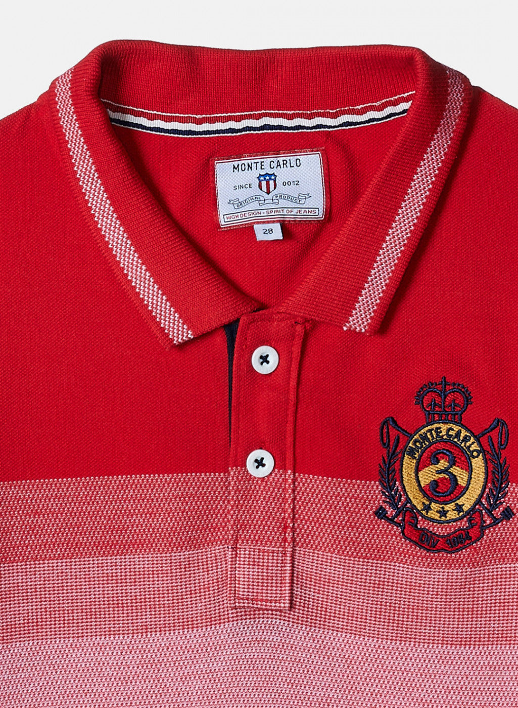 Boys Red & White Stripe T-Shirt