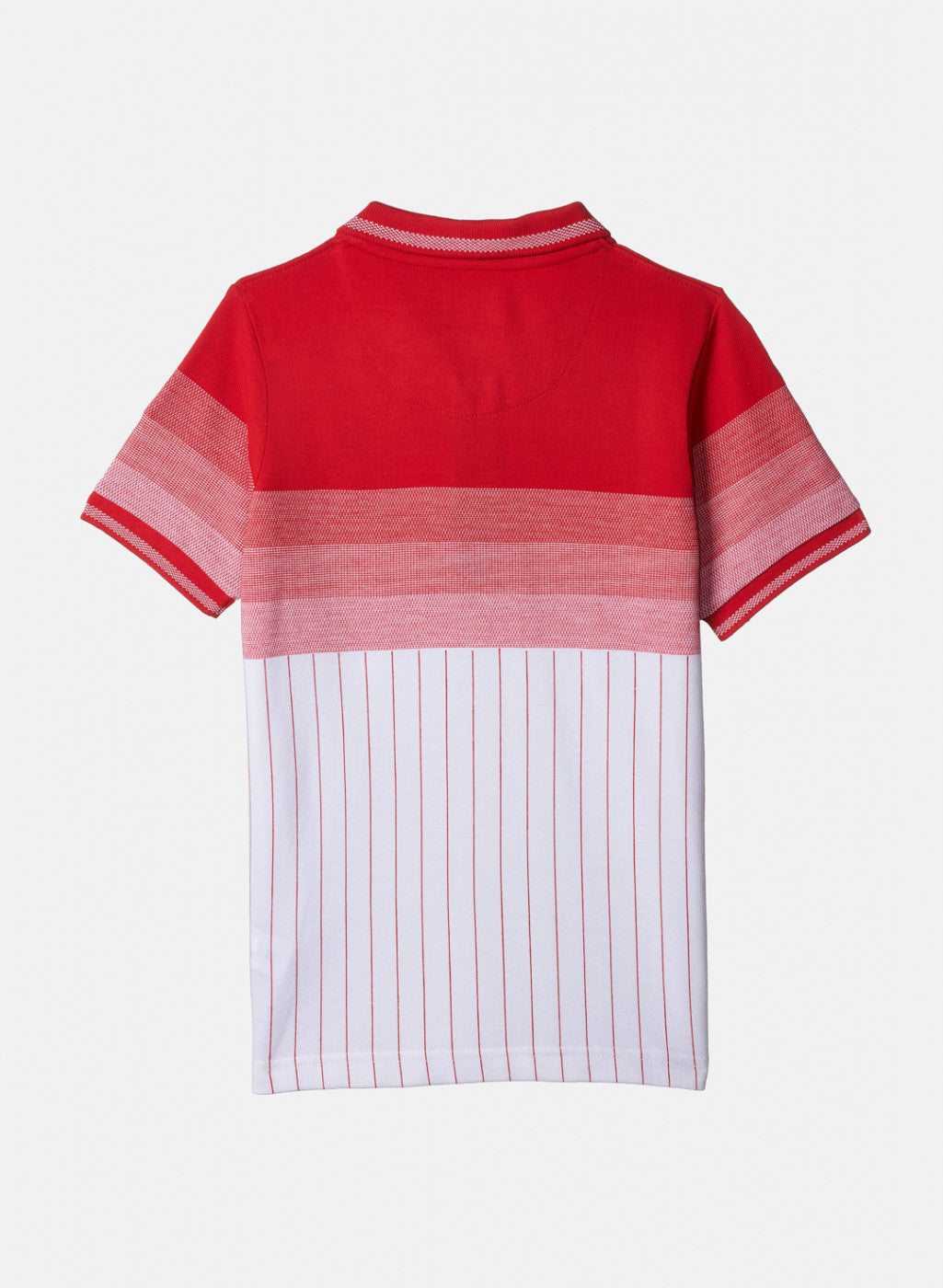 Boys Red & White Stripe T-Shirt