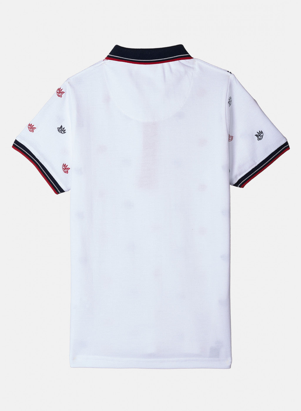 Boys White Embroidered T-Shirt
