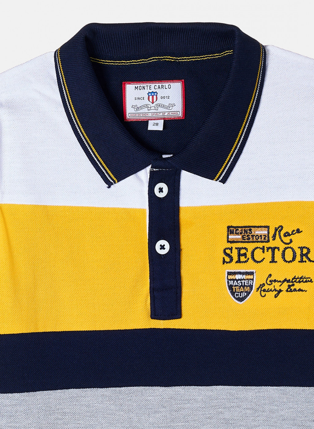 Boys Navy & White Stripe T-Shirt