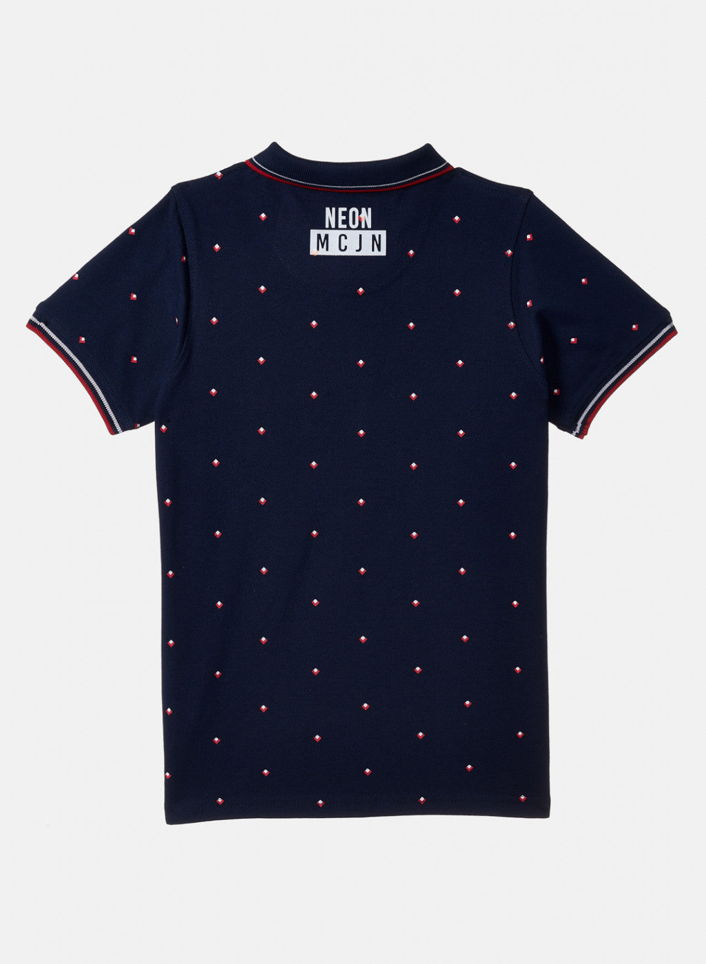 Boys Navy Blue Printed T-Shirt