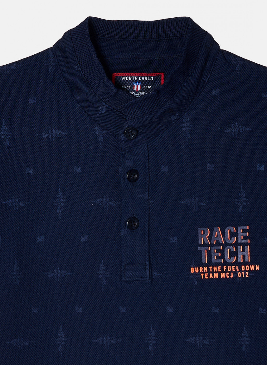 Boys Navy Blue Printed T-Shirt