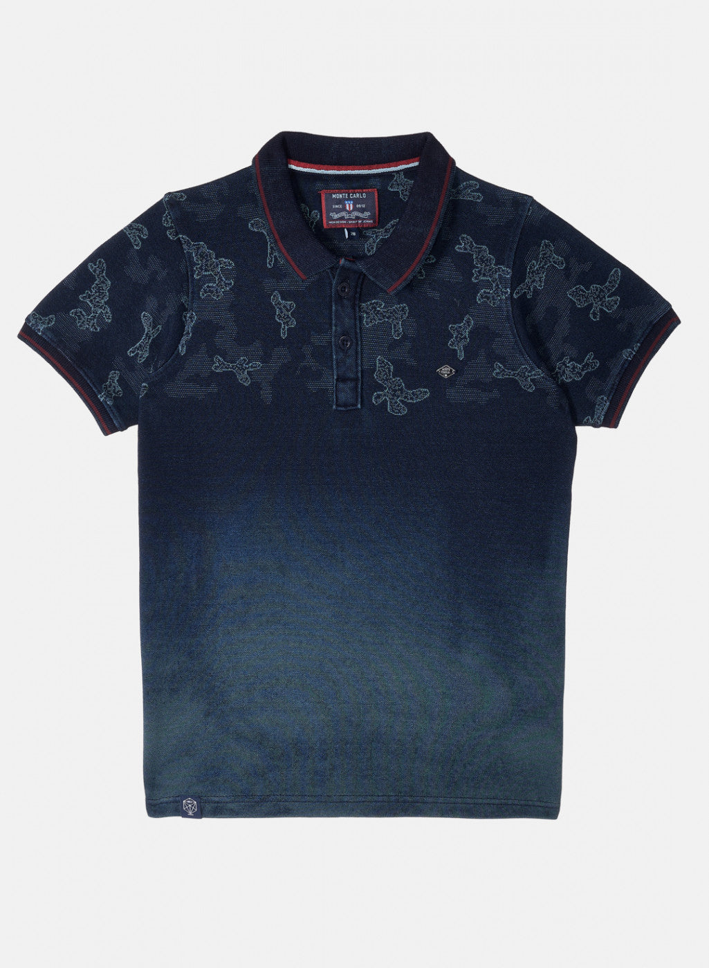 Boys Blue Jaquard T-Shirt