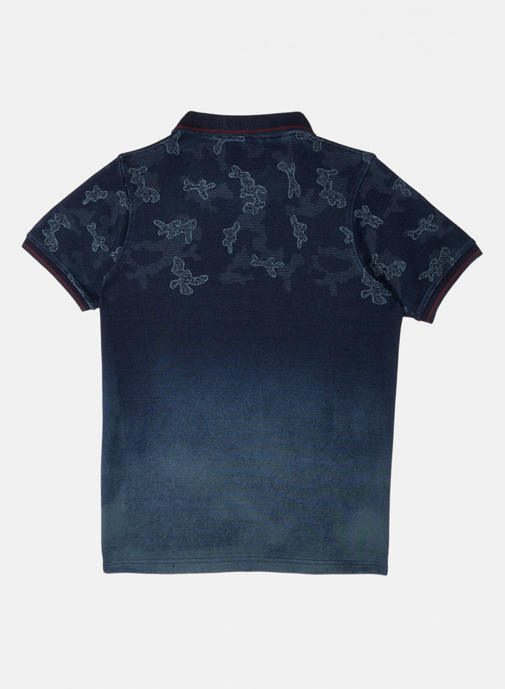 Boys Blue Jaquard T-Shirt