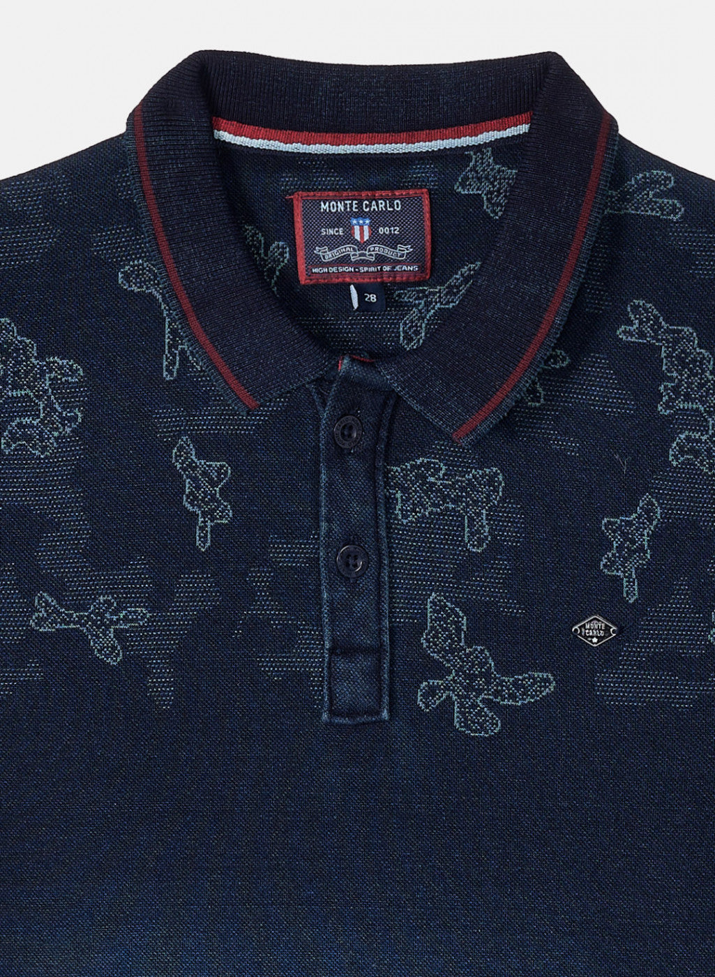 Boys Blue Jaquard T-Shirt