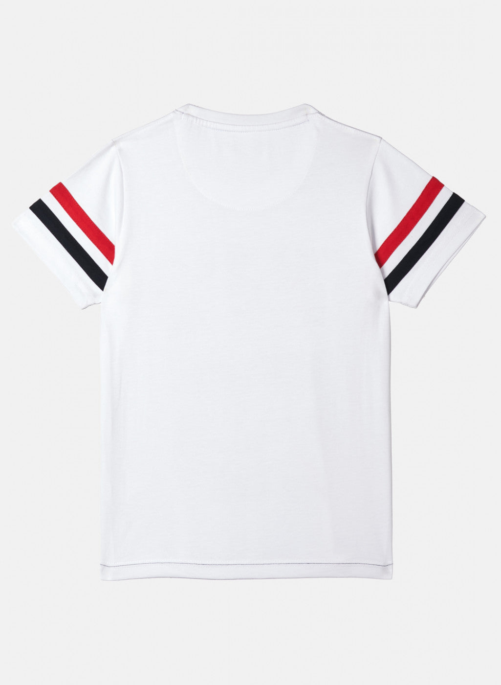 Boys White Printed T-Shirt