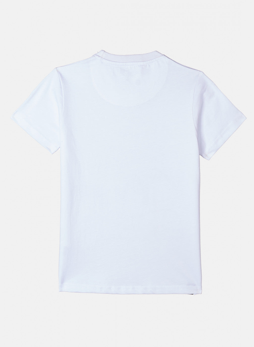 Boys White Printed T-Shirt