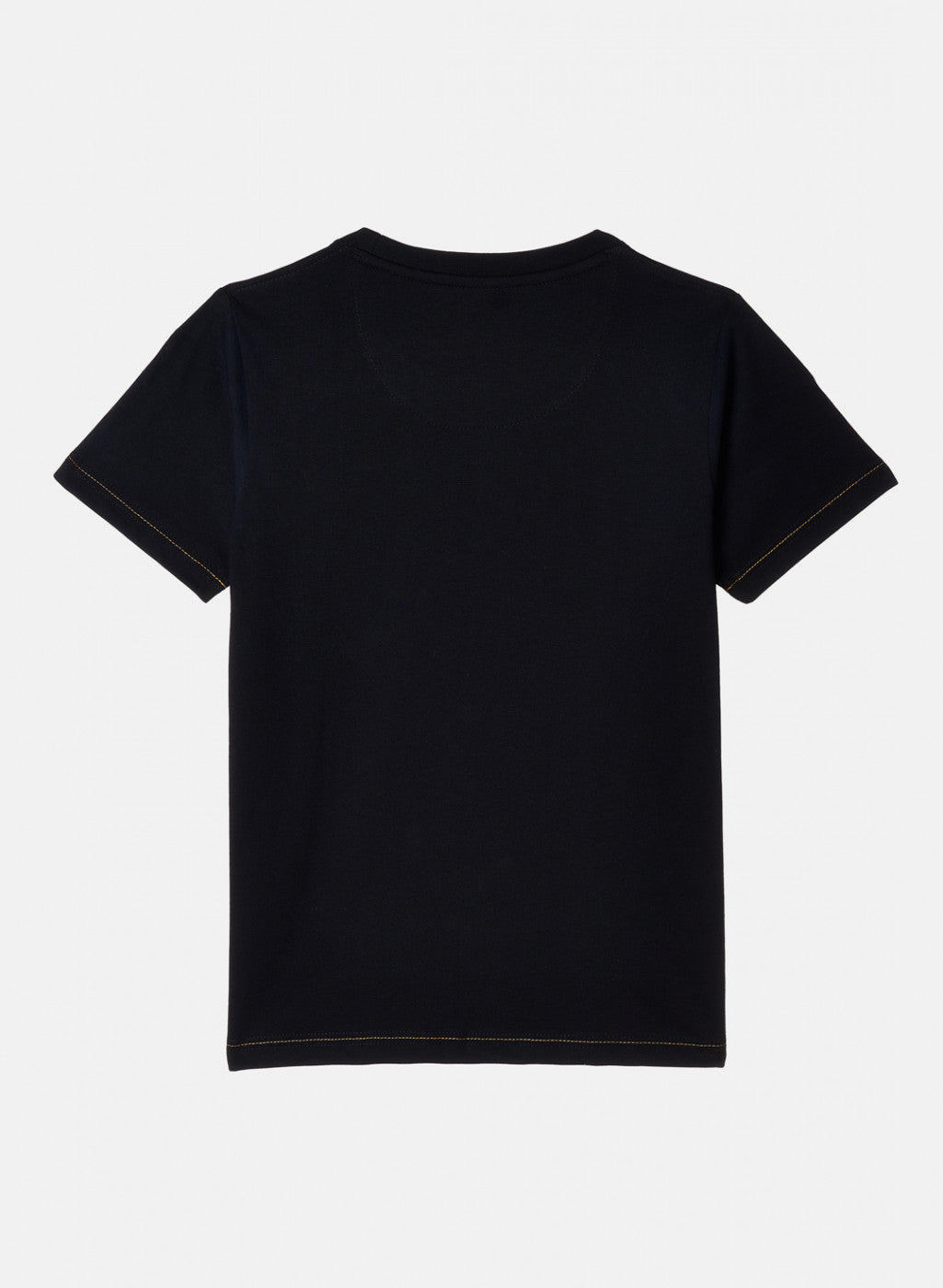 Boys Black Printed T-Shirt