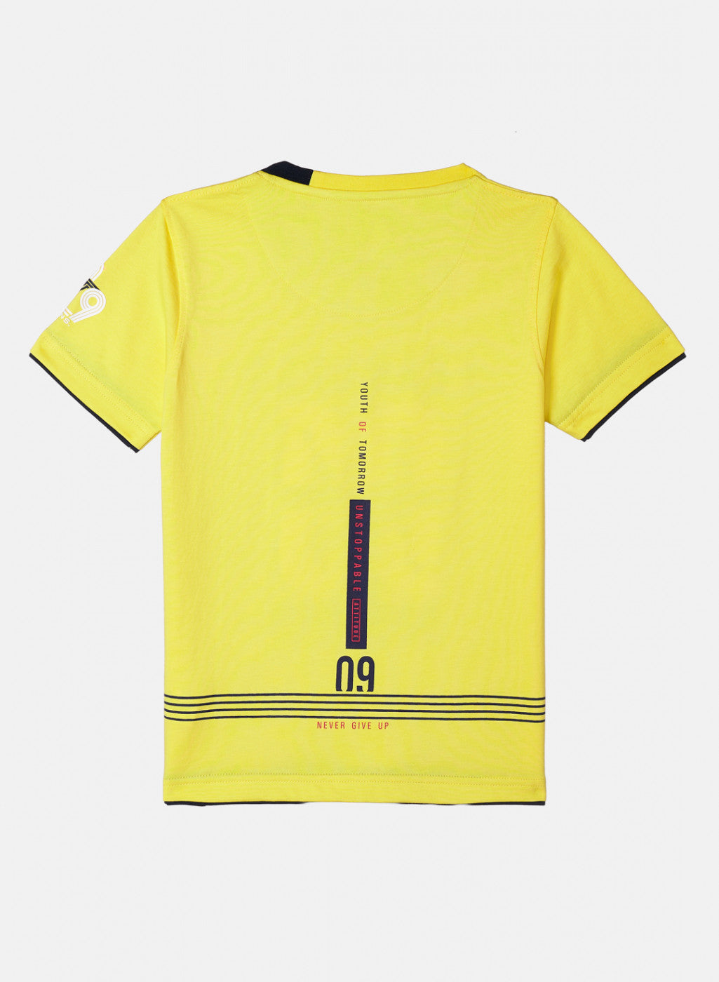 Boys Yellow Printed T-Shirt