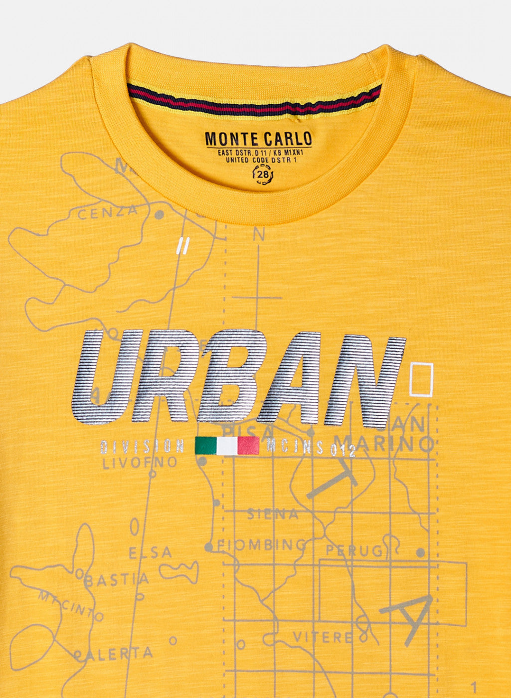 Boys Mustard Printed T-Shirt