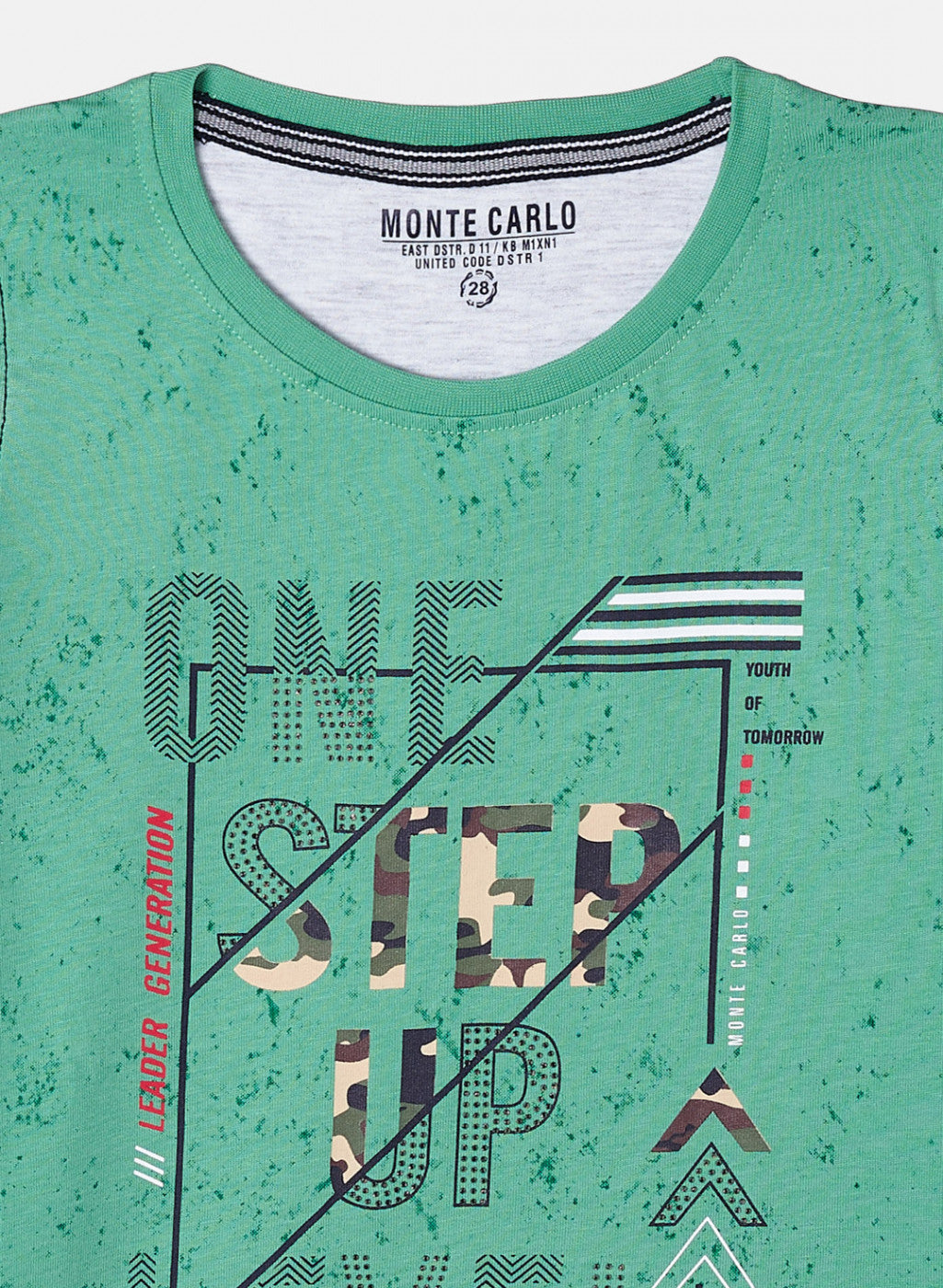 Boys Green Printed T-Shirt