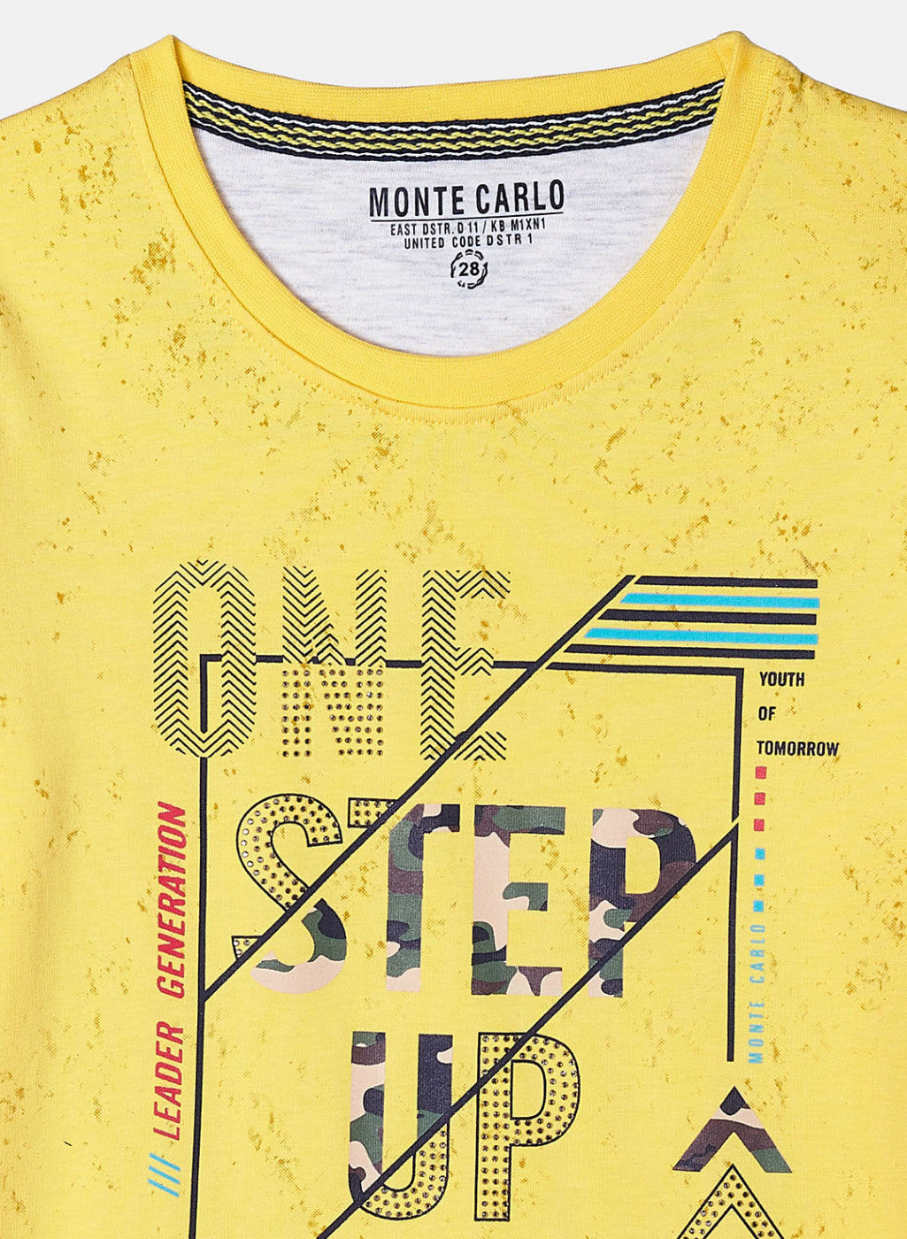 Boys Yellow Printed T-Shirt