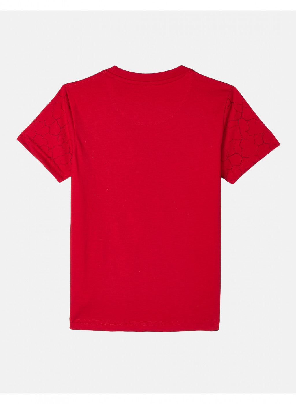 Boys Red Printed T-Shirt