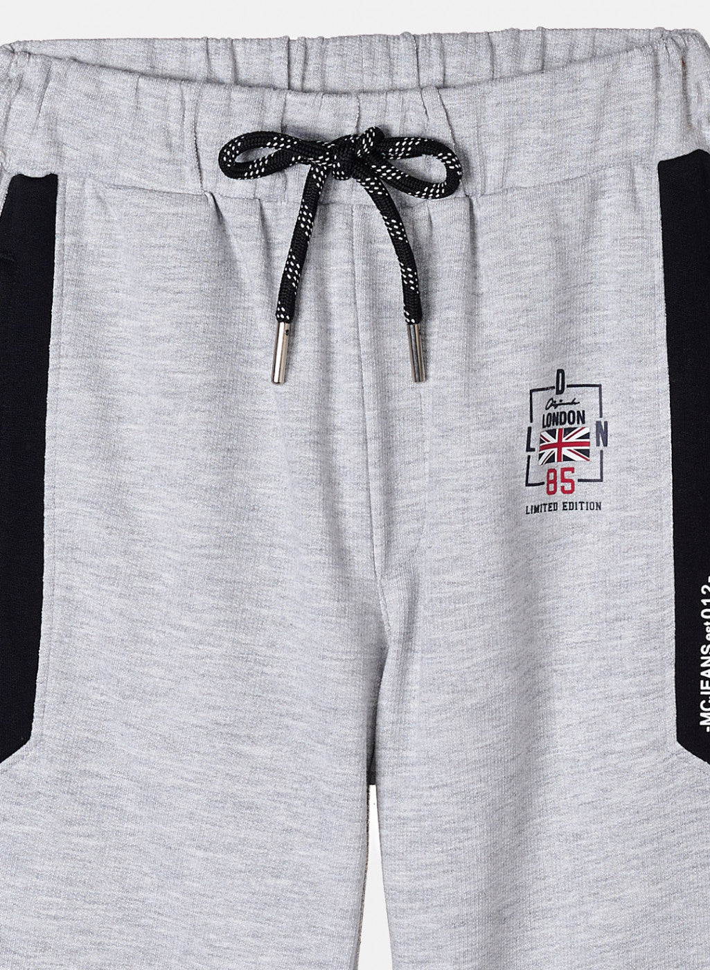 Boys Grey Printed Capri