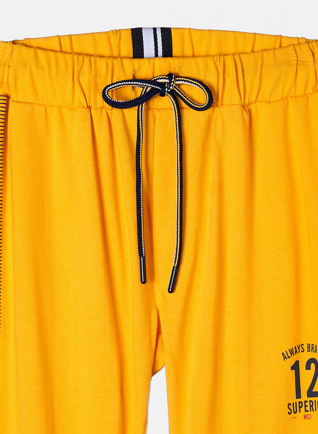 Boys Mustard Printed Lower