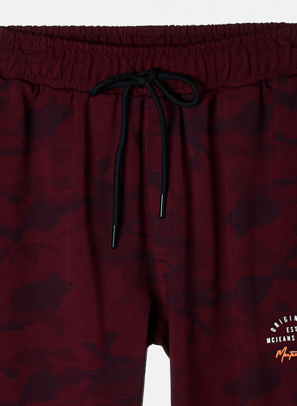Boys Maroon Printed Lower
