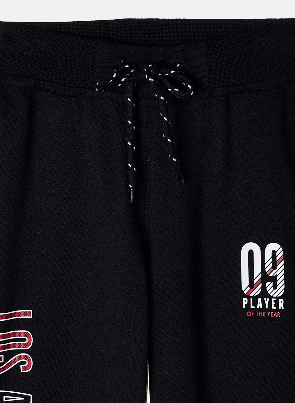 Boys Black Printed Lower