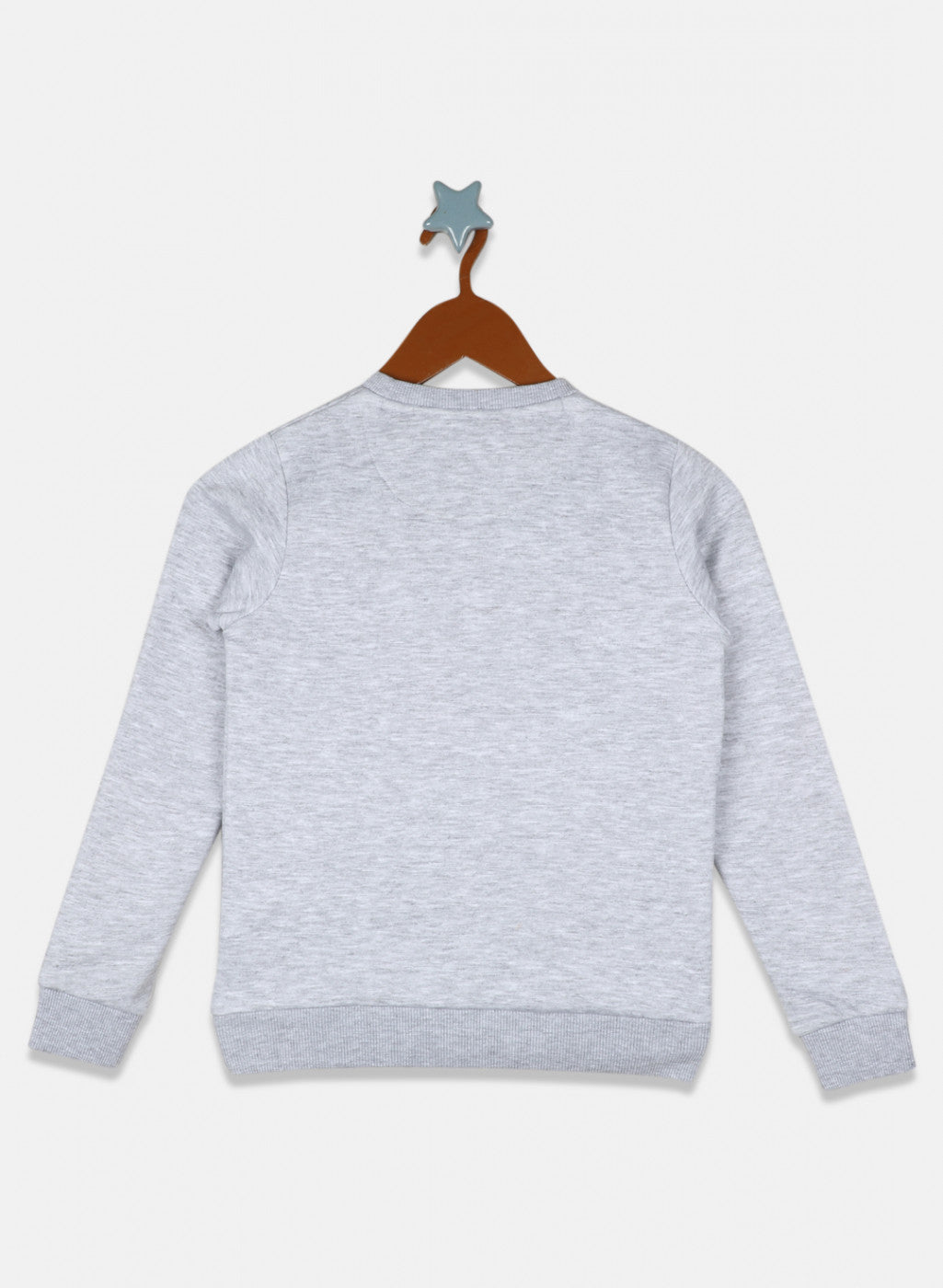 Girls Grey Printed Sweatshirt