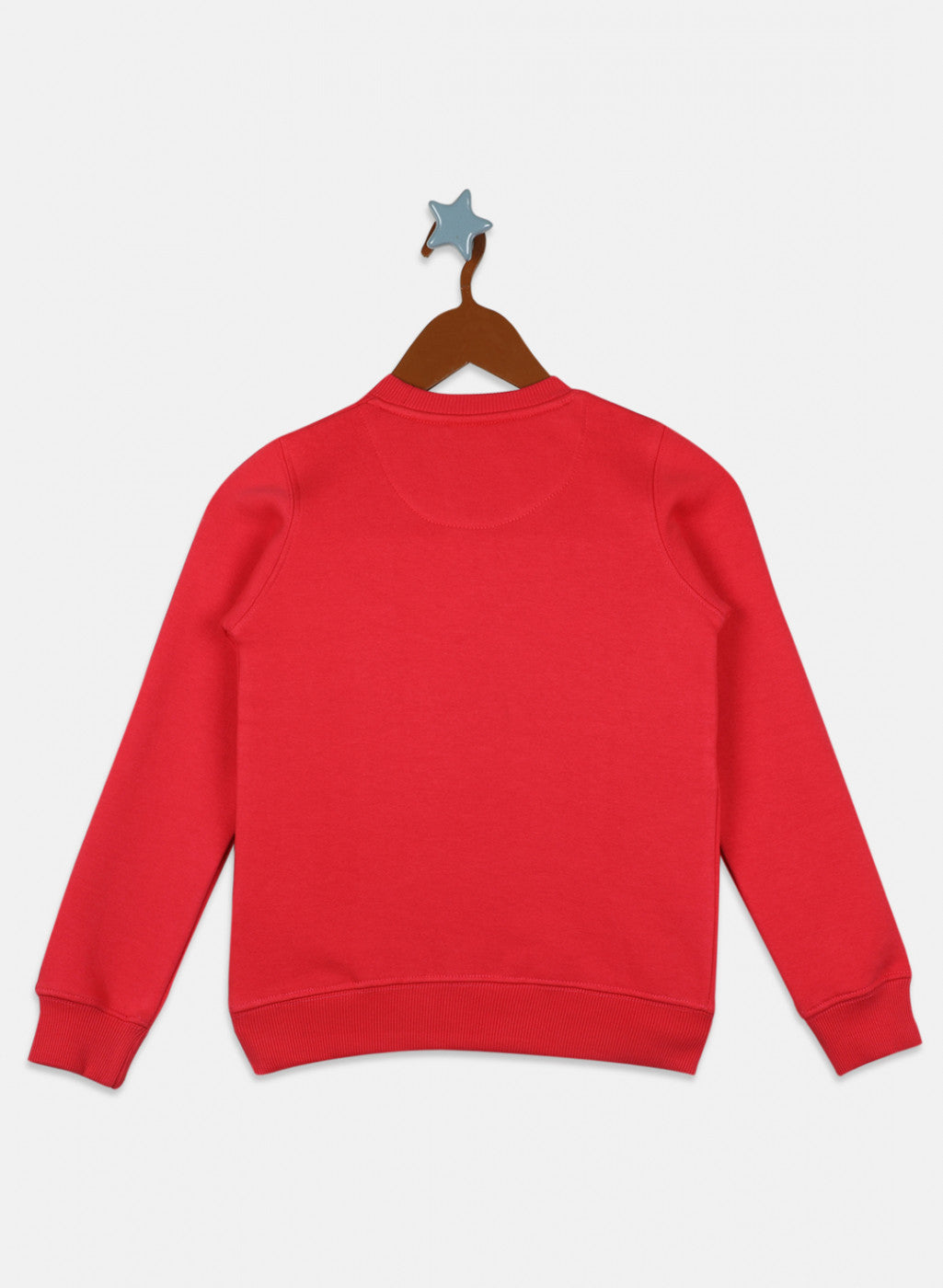 Girls Pink Printed Sweatshirt