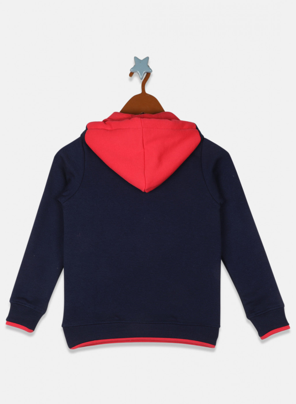 Girls Bluish Purple Printed Sweatshirt