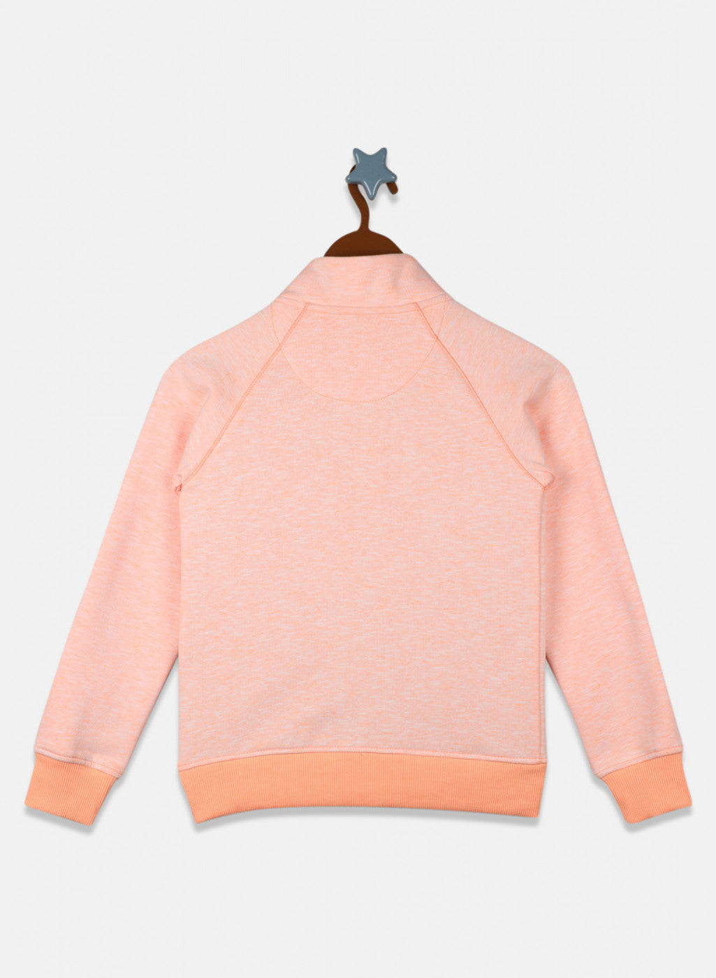 Girls Orange Solid Sweatshirt