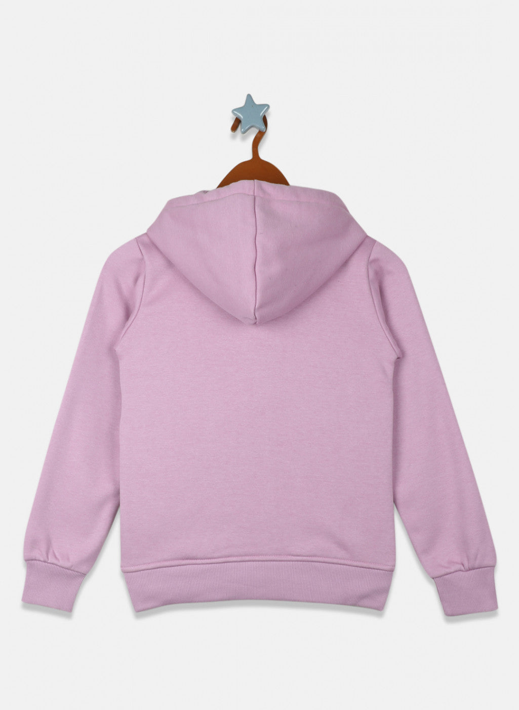 Girls Purple Embroidered Sweatshirt
