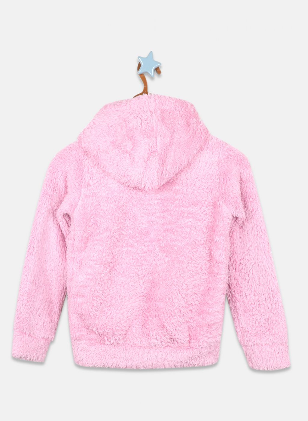 Girls Pink Solid Sweatshirt