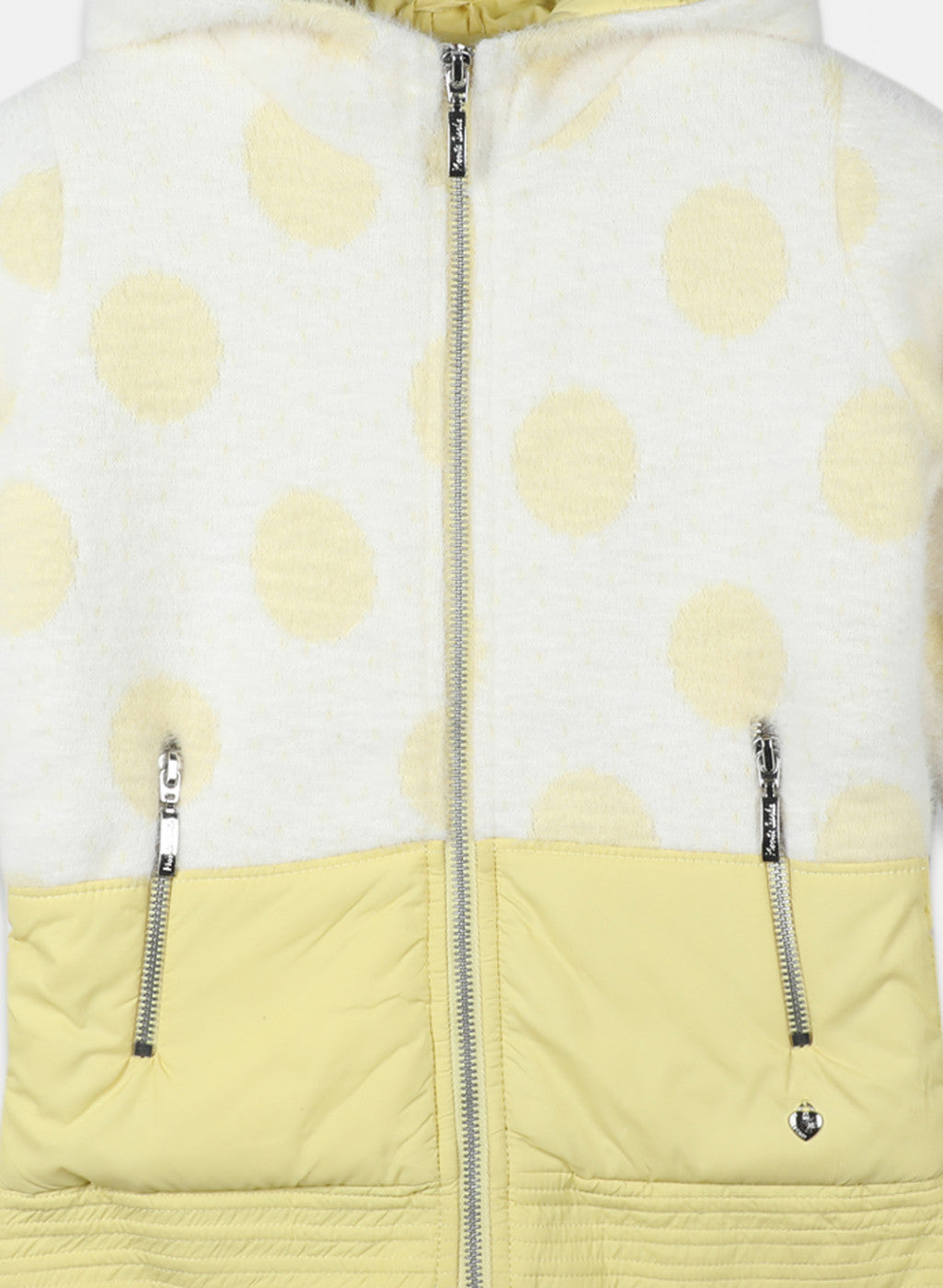 Girls Yellow Jaquard Sweatshirt