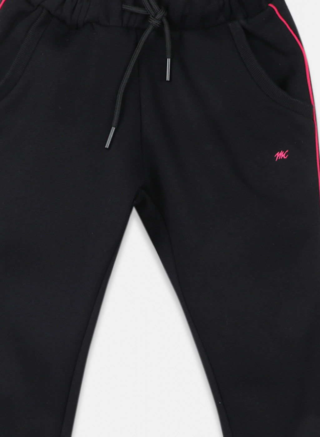 Girls Black Solid Lower