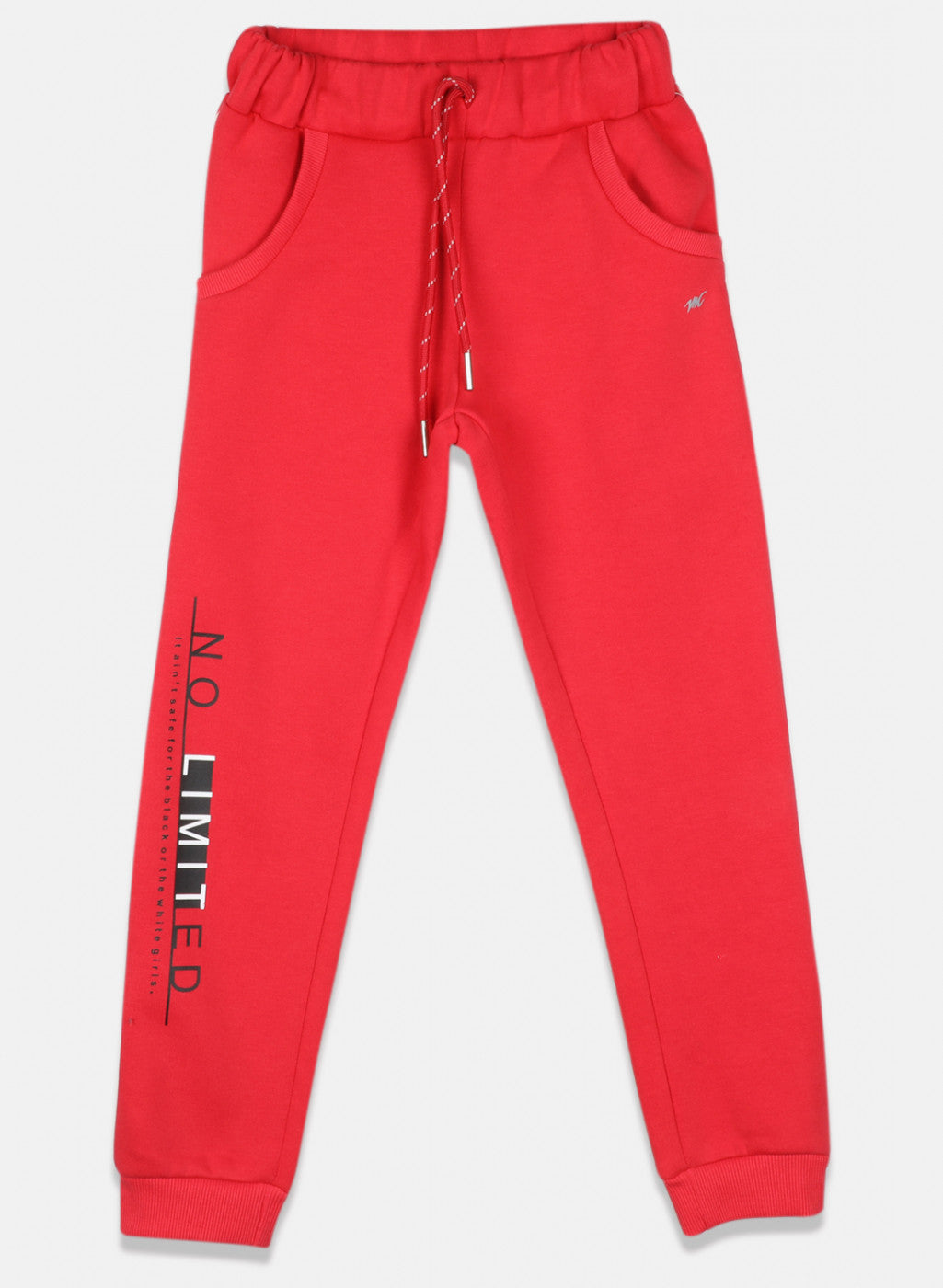 Girls Dark Pink Printed Lower