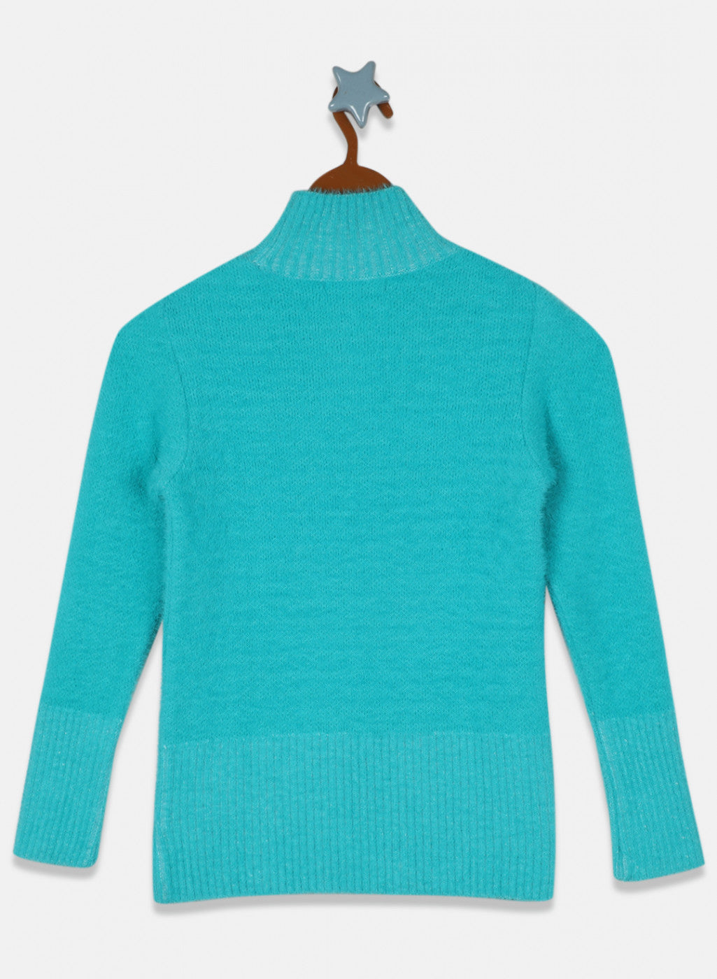 Girls Blue Solid Top