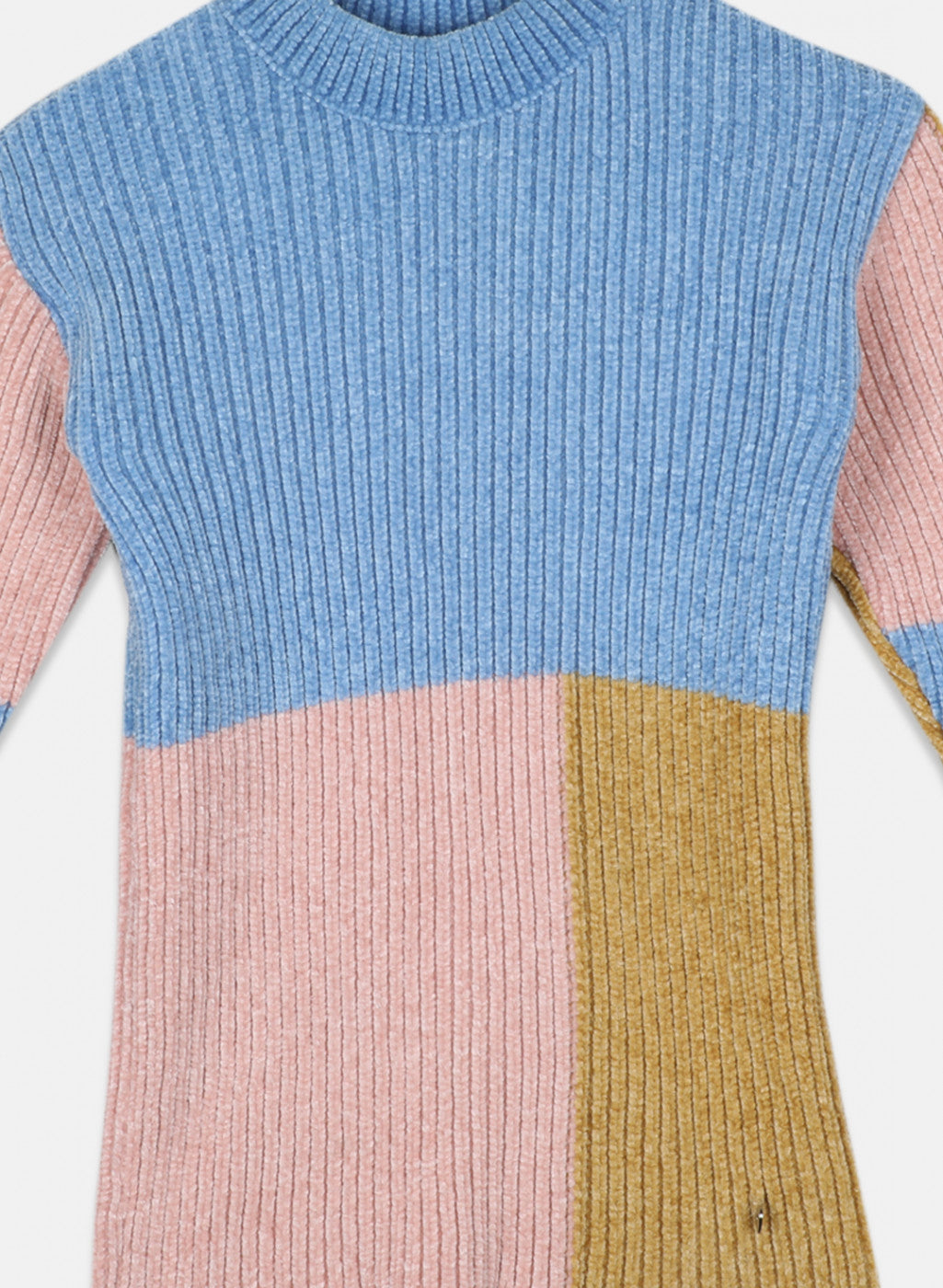 Girls Blue Self Design Top