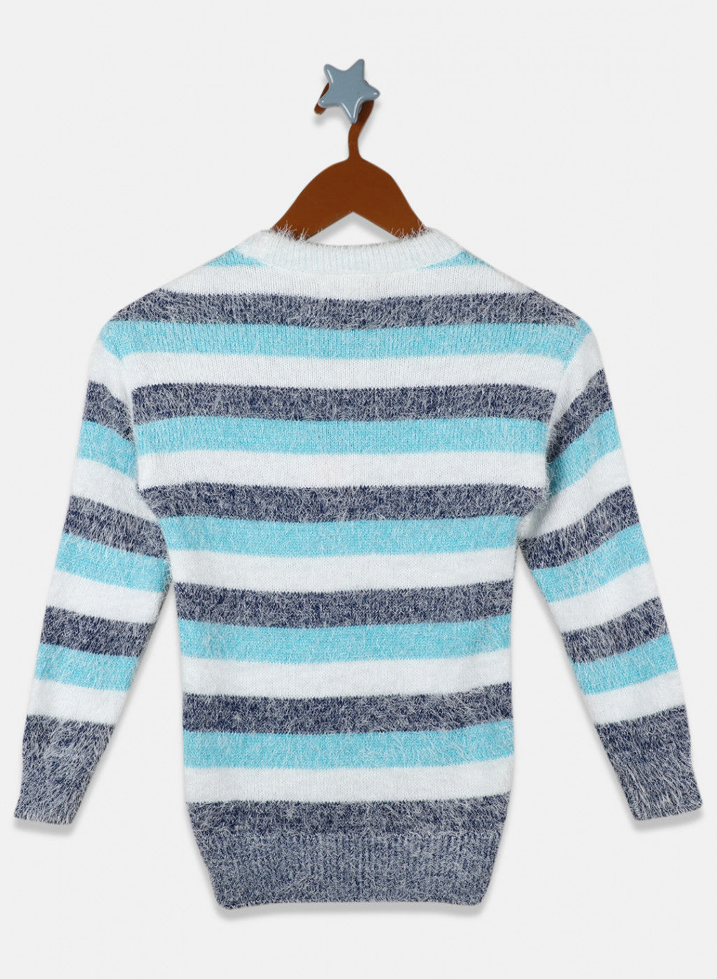 Girls Blue Stripe Top