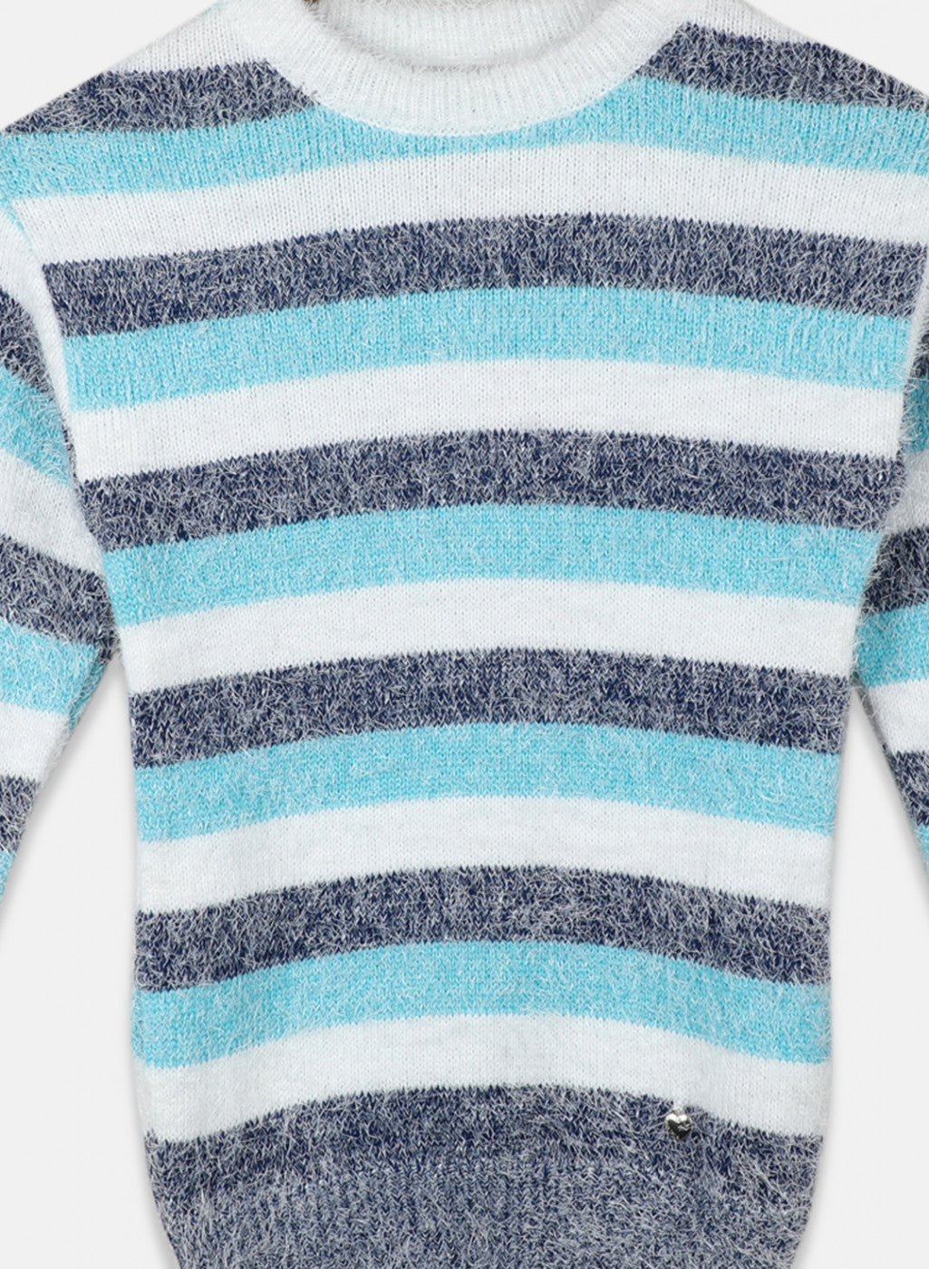 Girls Blue Stripe Top
