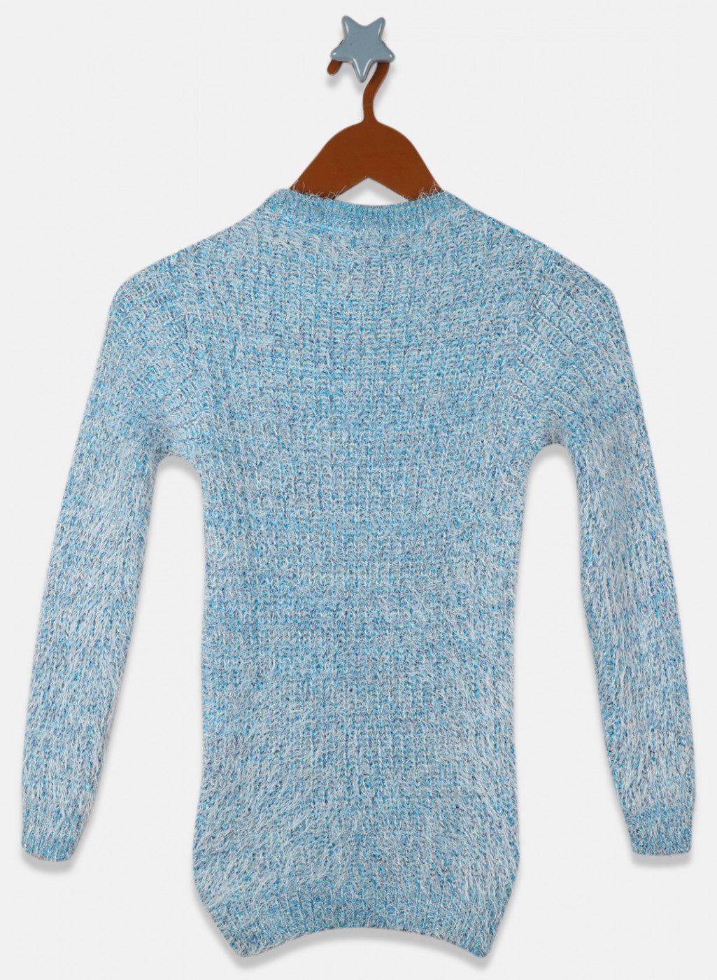 Girls Blue Solid Top