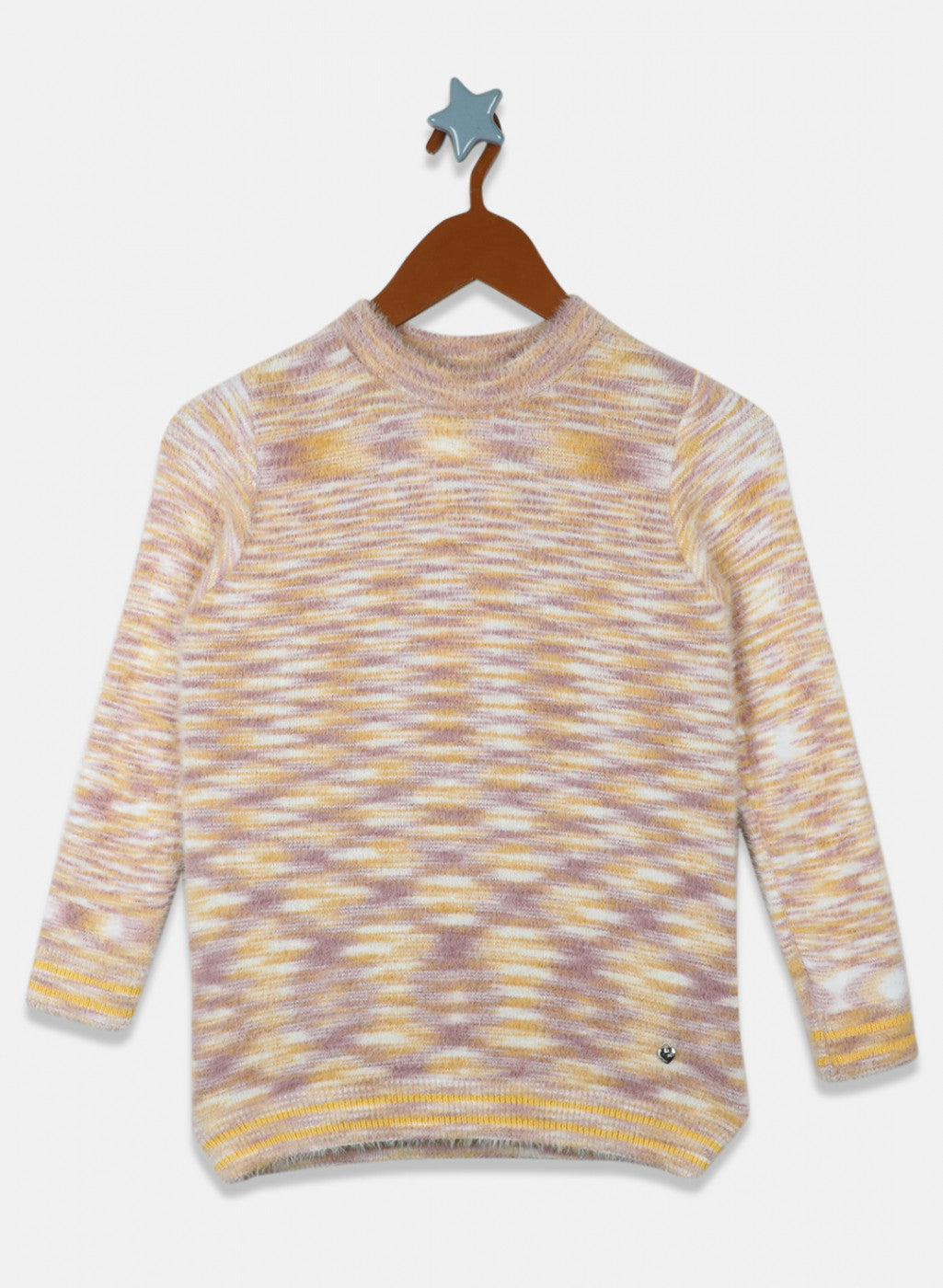 Girls Yellow Solid Top