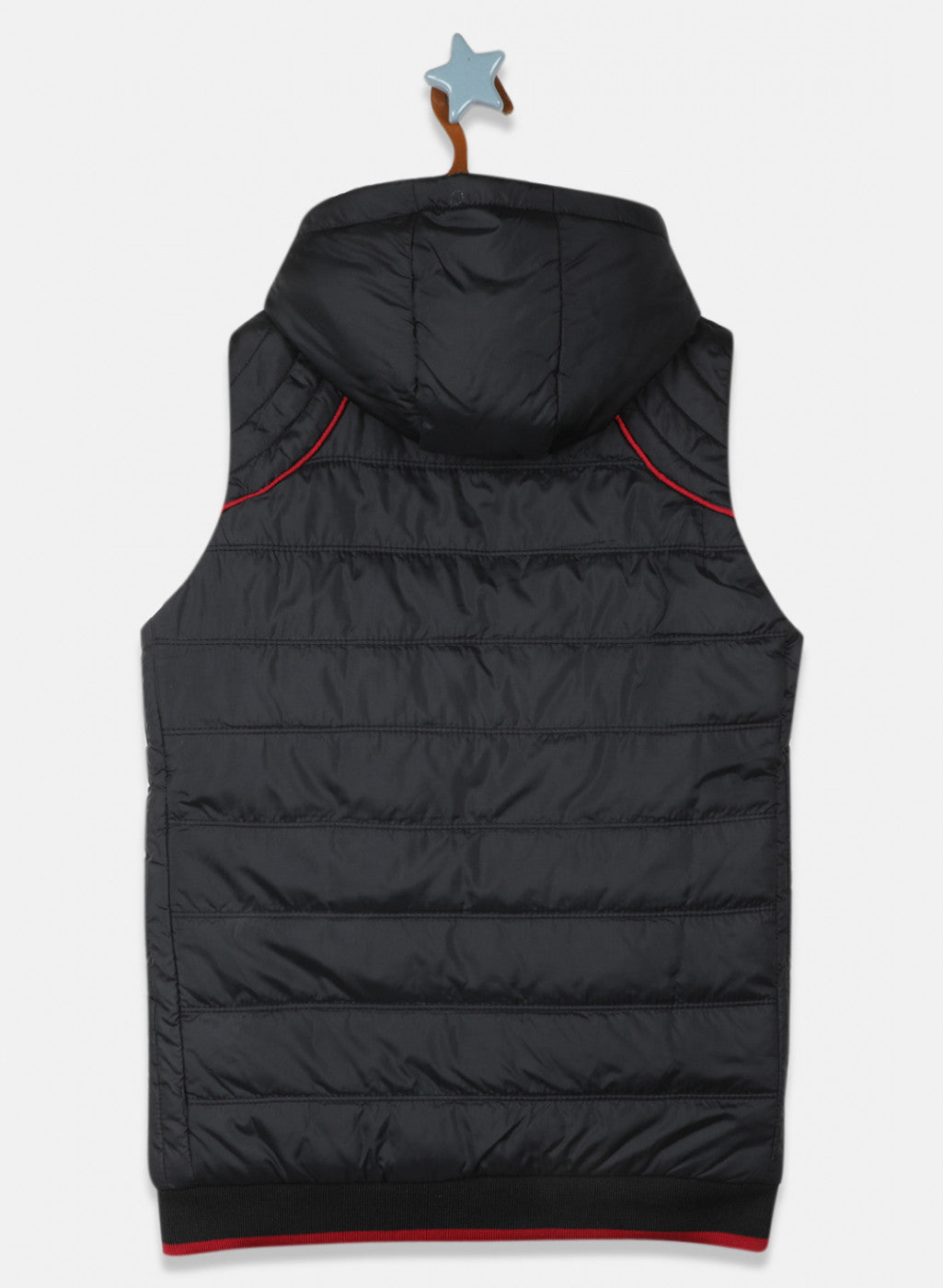 Boys Black Solid Jacket