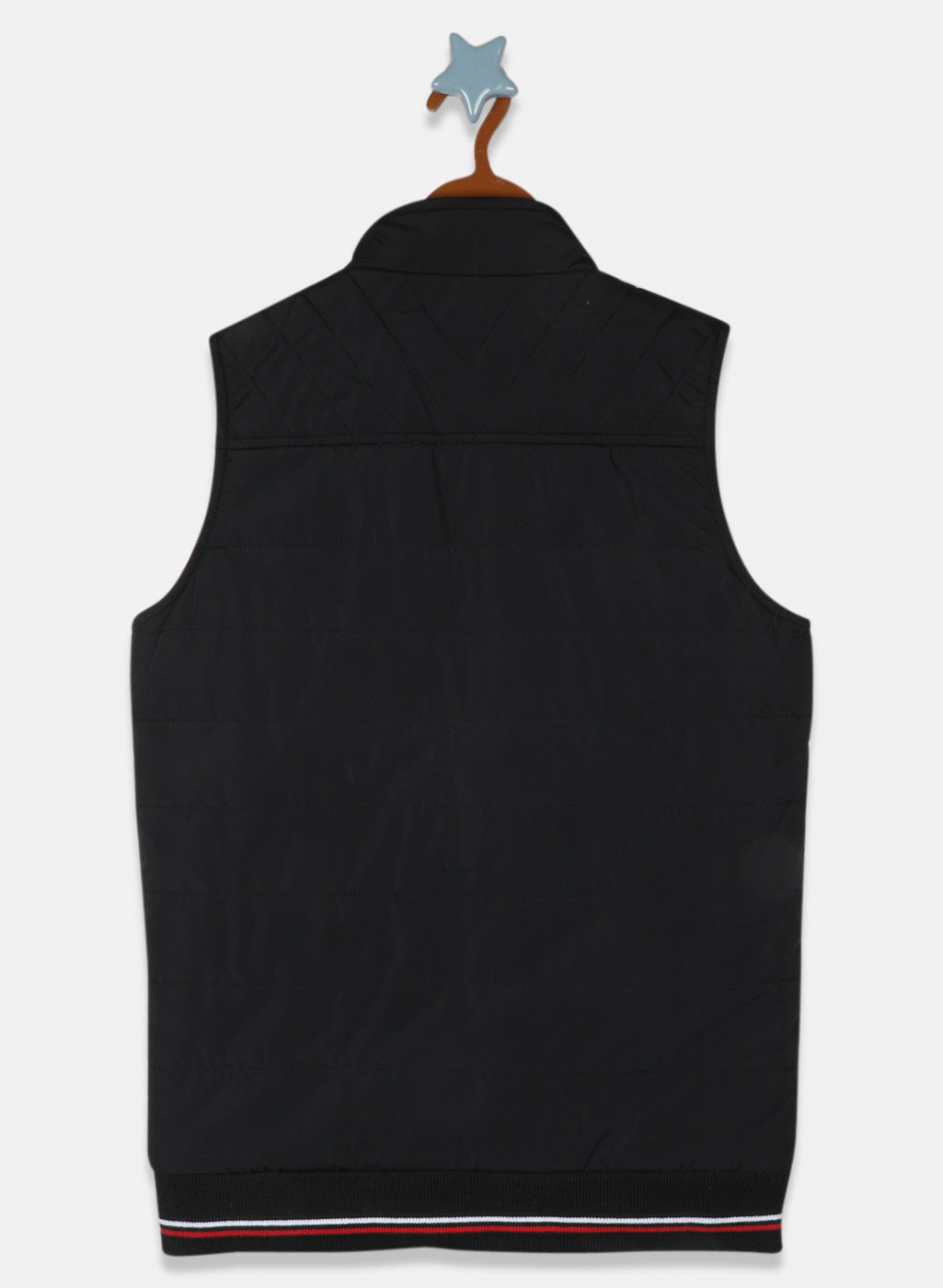 Boys Black & Red Reversible Solid Jacket