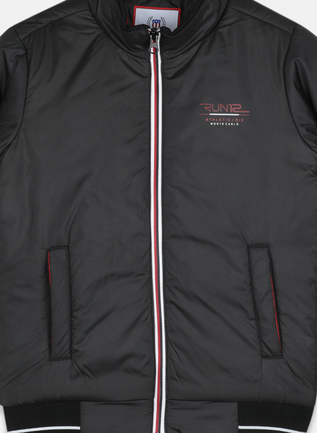 Boys Black Solid Jacket