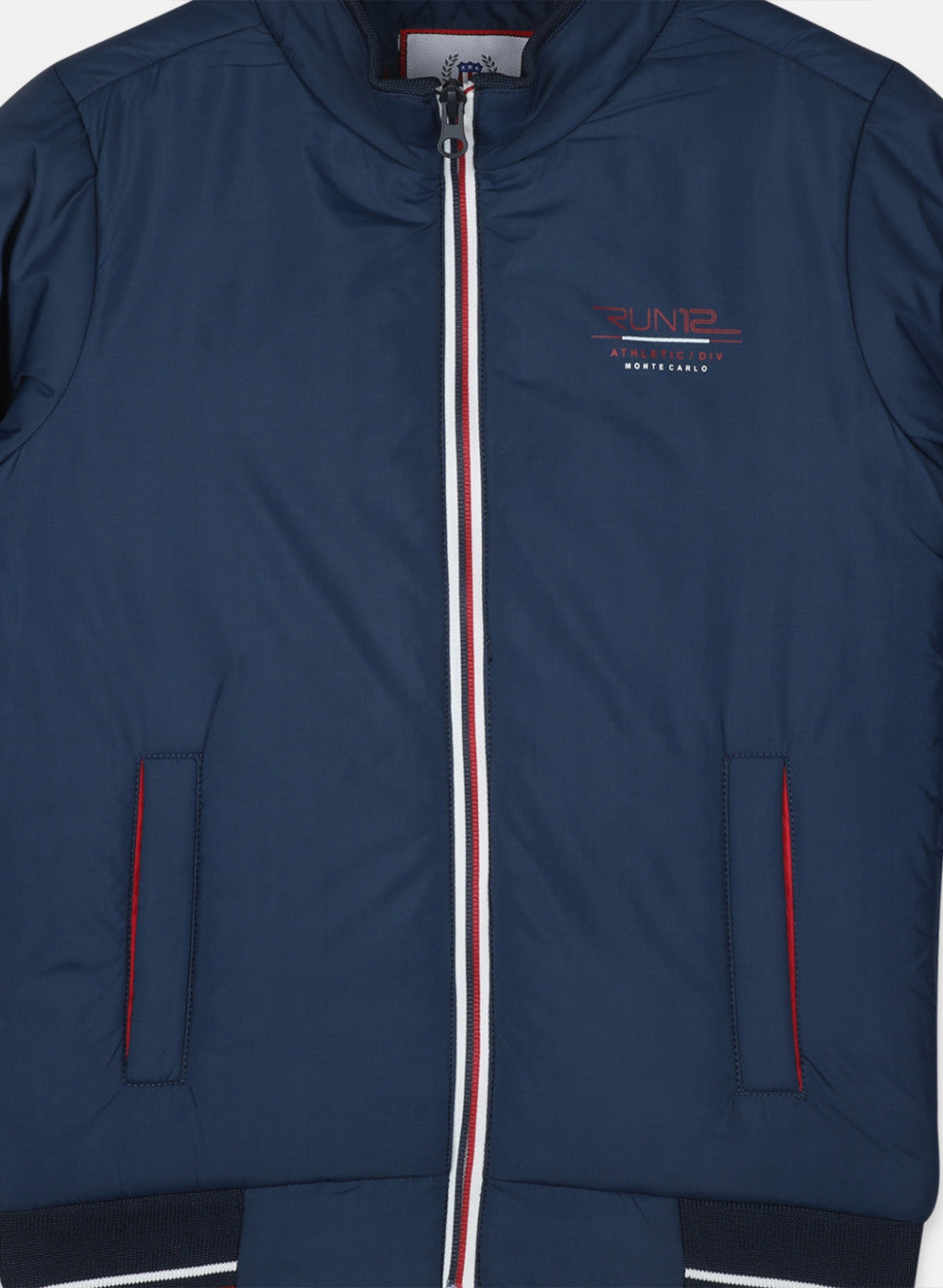 Boys NAvy Blue Solid Jacket