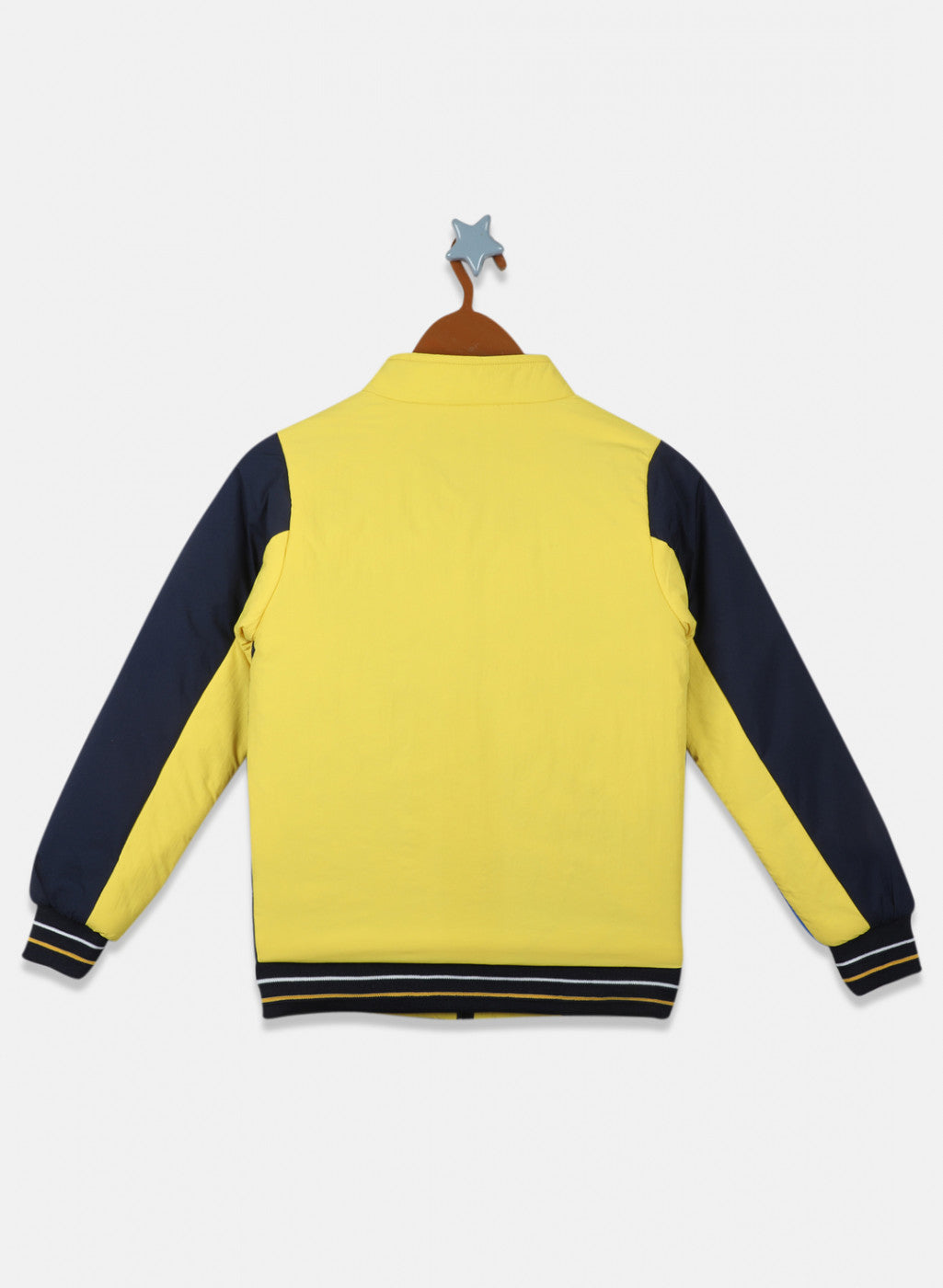 Boys Yellow Solid Jacket