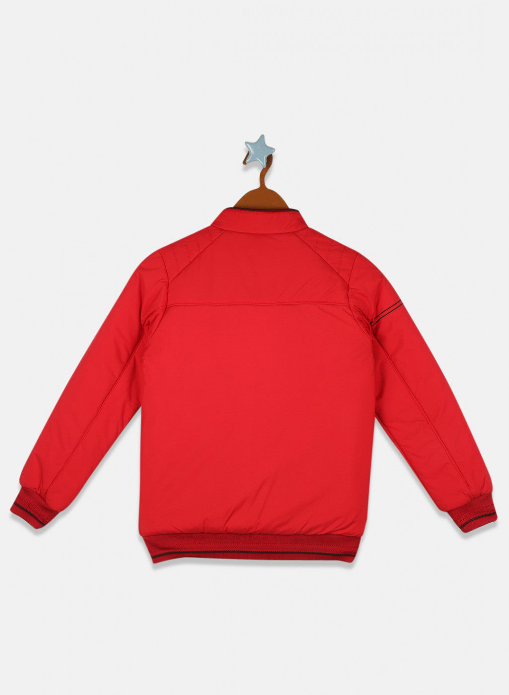 Boys Red Solid Jacket
