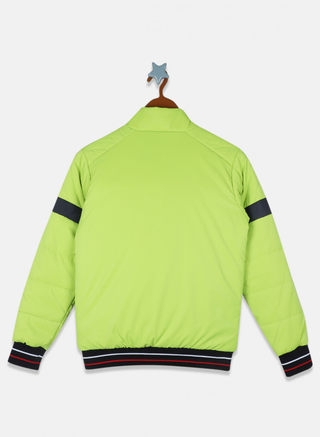 Boys Green Solid Jacket