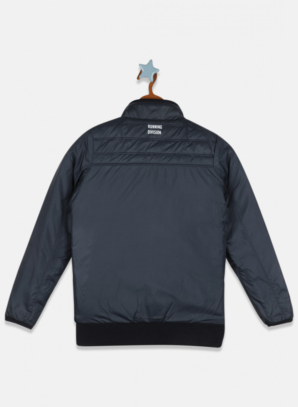 Boys Grey Solid Jacket