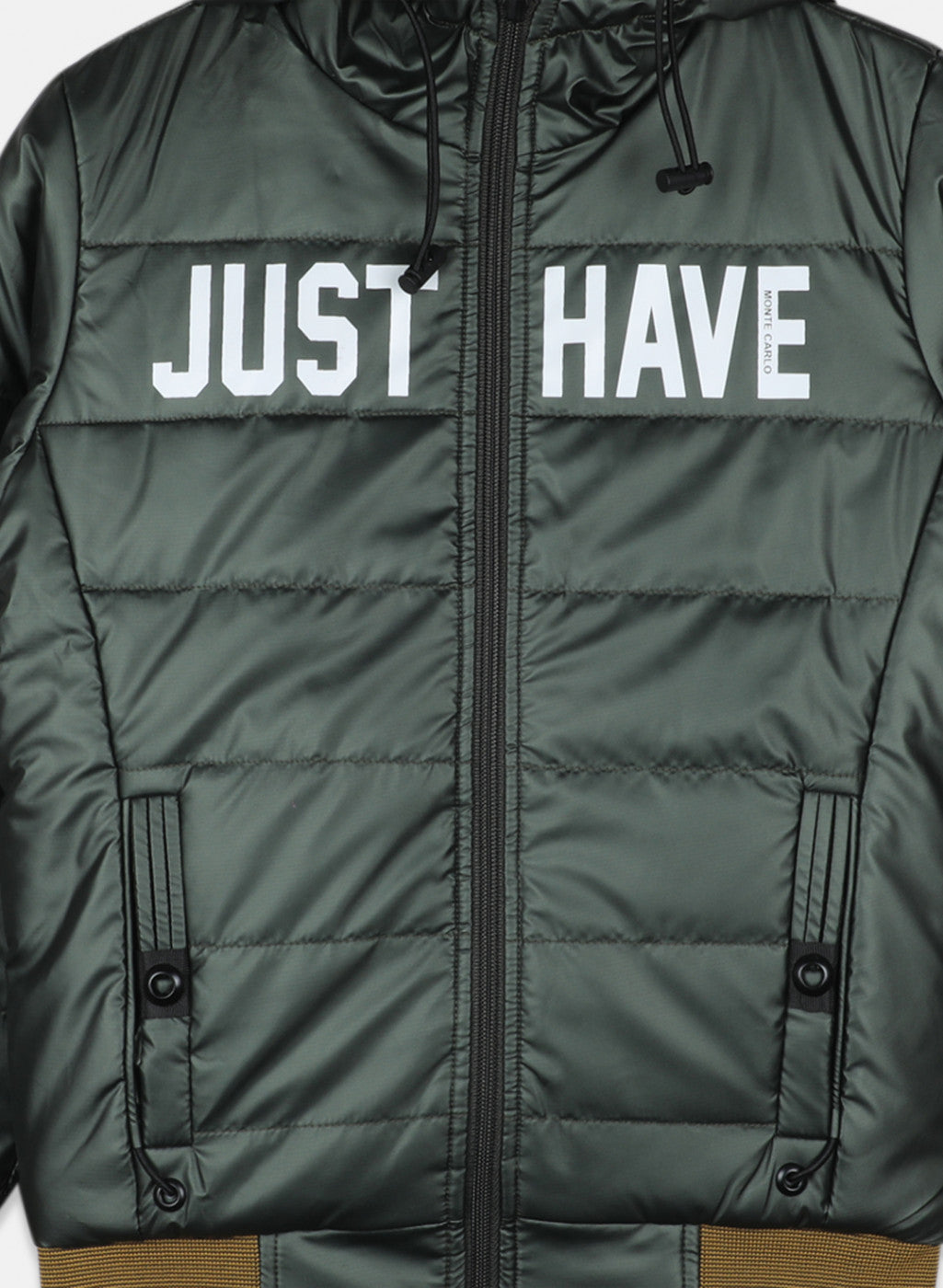 Boys Olive & Yellow Reversible Solid Jacket