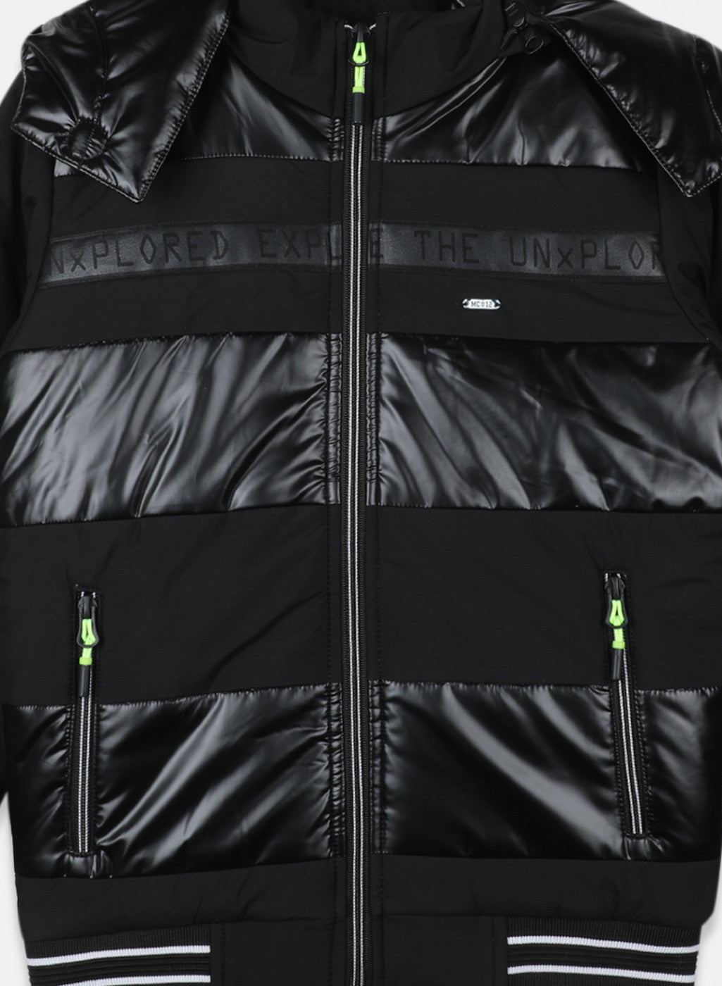 Boys Black Solid Jacket