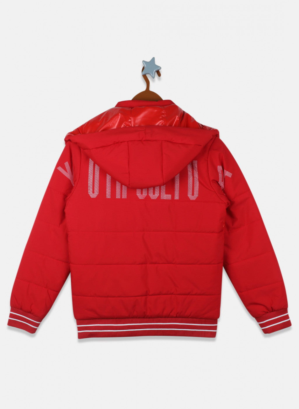 Boys Red Solid Jacket